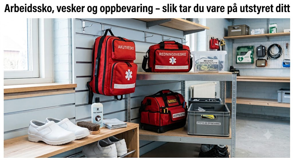 Arbeidssko, vesker og oppbevaring – slik tar du vare på utstyret ditt