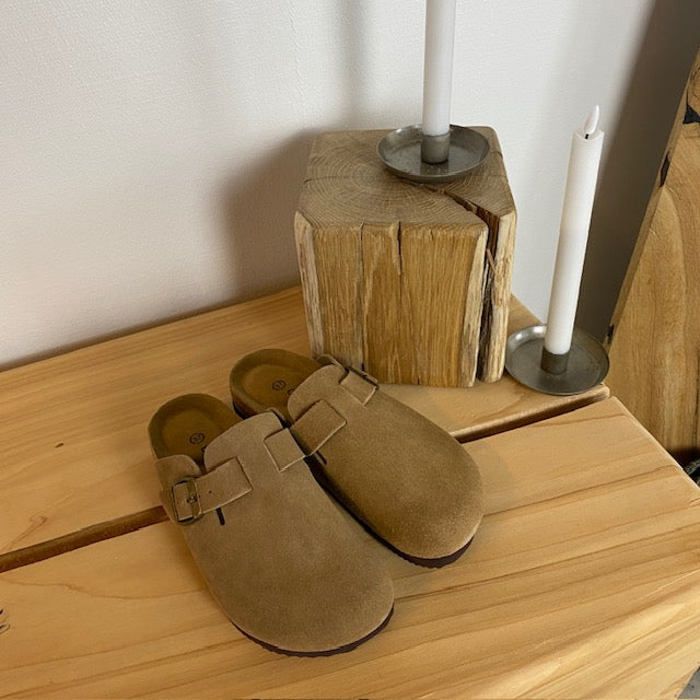 Lysbrune clog-sandaler fra Cph-Copenhagen