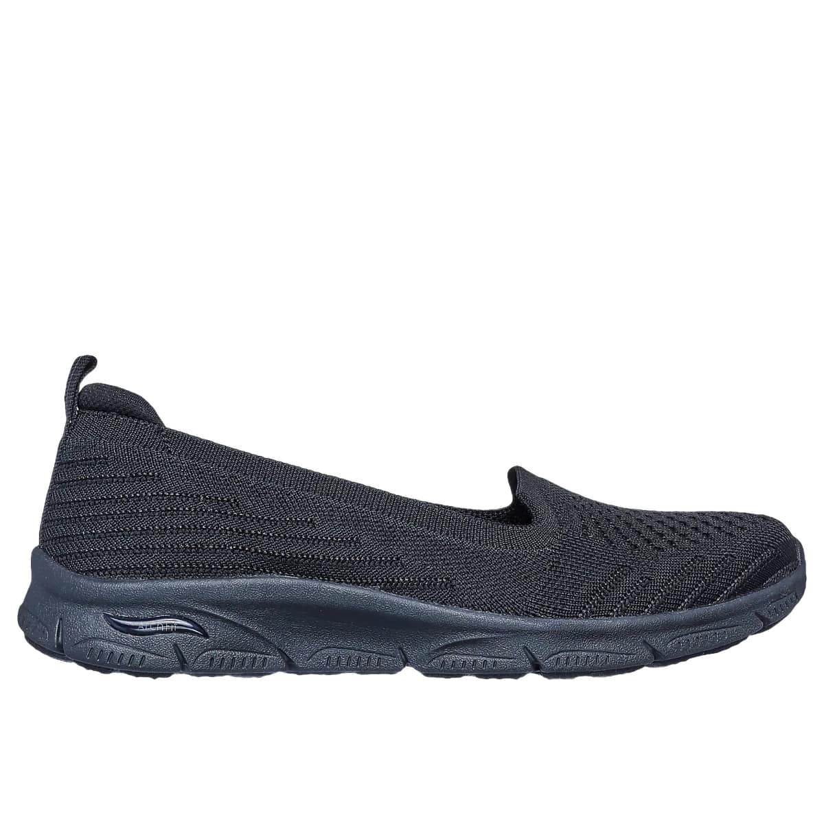 Svart ballerina med Arch Fit fra Skechers
