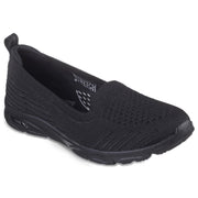 Svart ballerina med Arch Fit fra Skechers