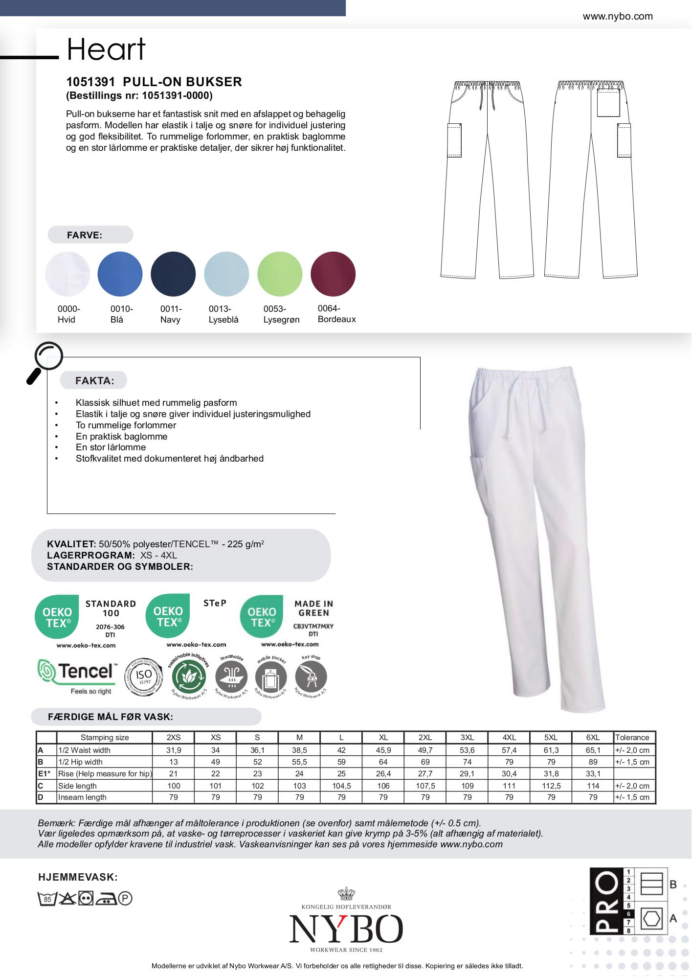 Nybo Hvite Unisex Heart Pull-on-bukser, Pustende, Elastikk i Midjen