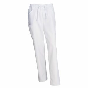 Nybo Hvite Unisex Heart Pull-on-bukser, Pustende, Elastikk i Midjen