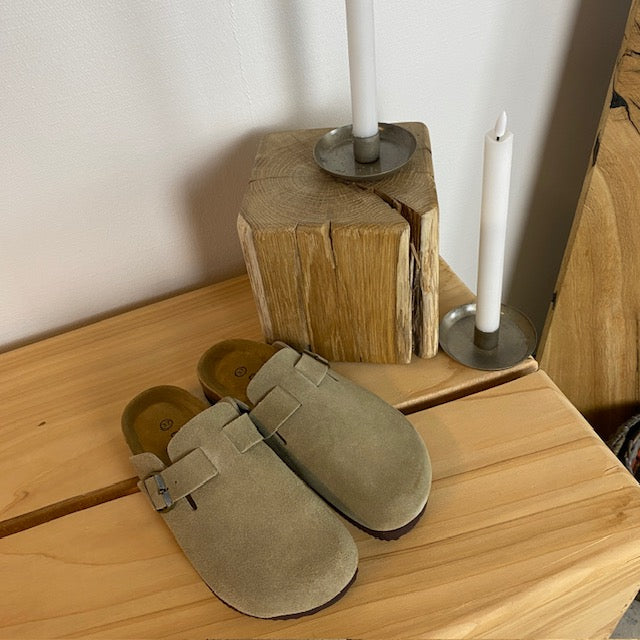 Gråbrune clog-sandaler fra Cph-Copenhagen
