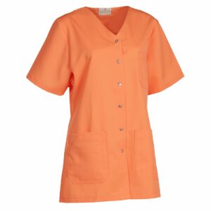 Nybo Orange dametunika Charisma Premium – kortermet, temperaturregulerende, med sidesliss
