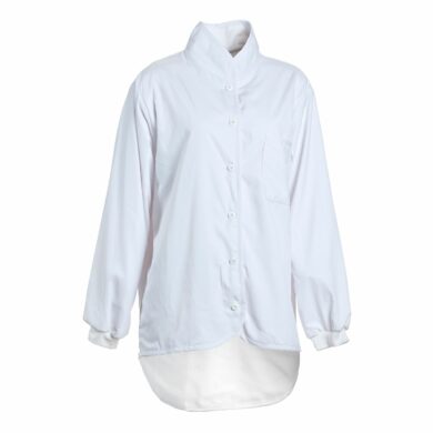 Nybo Hvid Unisex Move Cardigan, Langermet, supermyk fleecefôr
