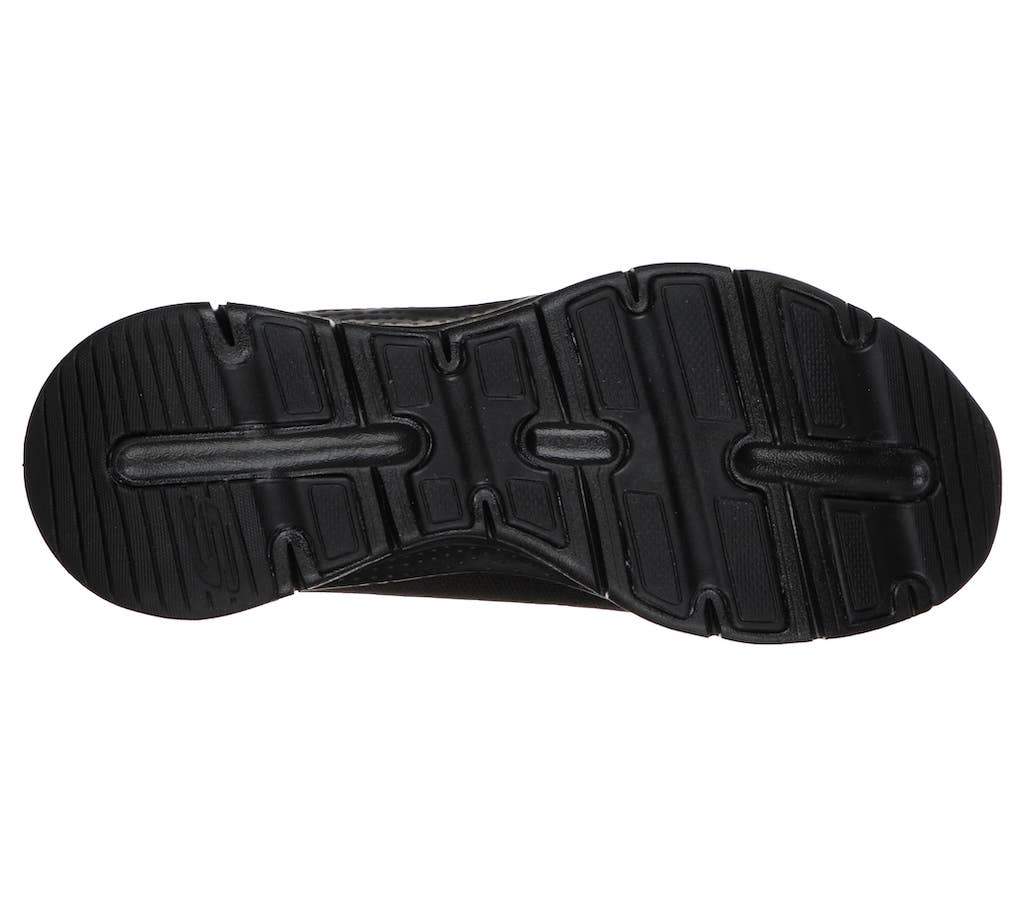 Sorte snøresko med Arch Fit fra Skechers