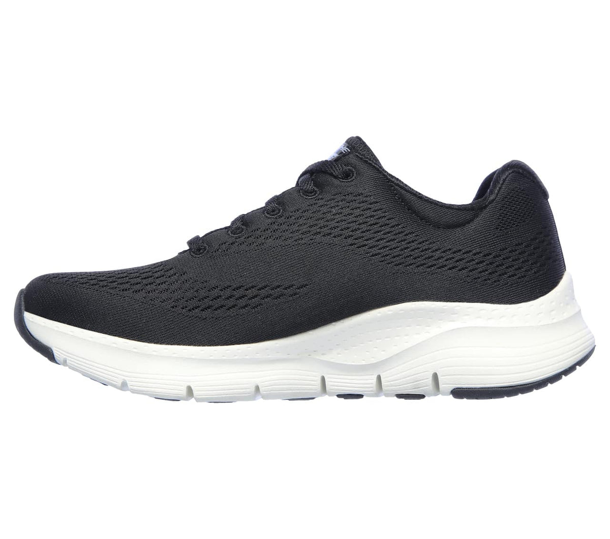 Svart sneaker med støttende innersåle fra Skechers