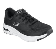 Svart sneaker med støttende innersåle fra Skechers