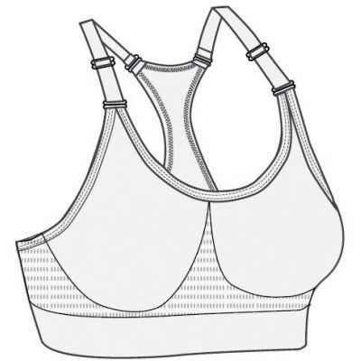 Elastisk BH med justerbare stropper