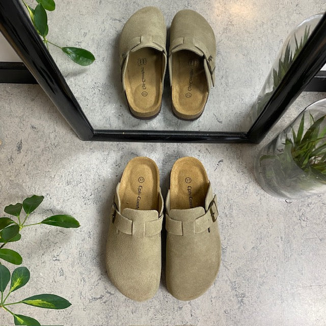 Gråbrune clog-sandaler fra Cph-Copenhagen