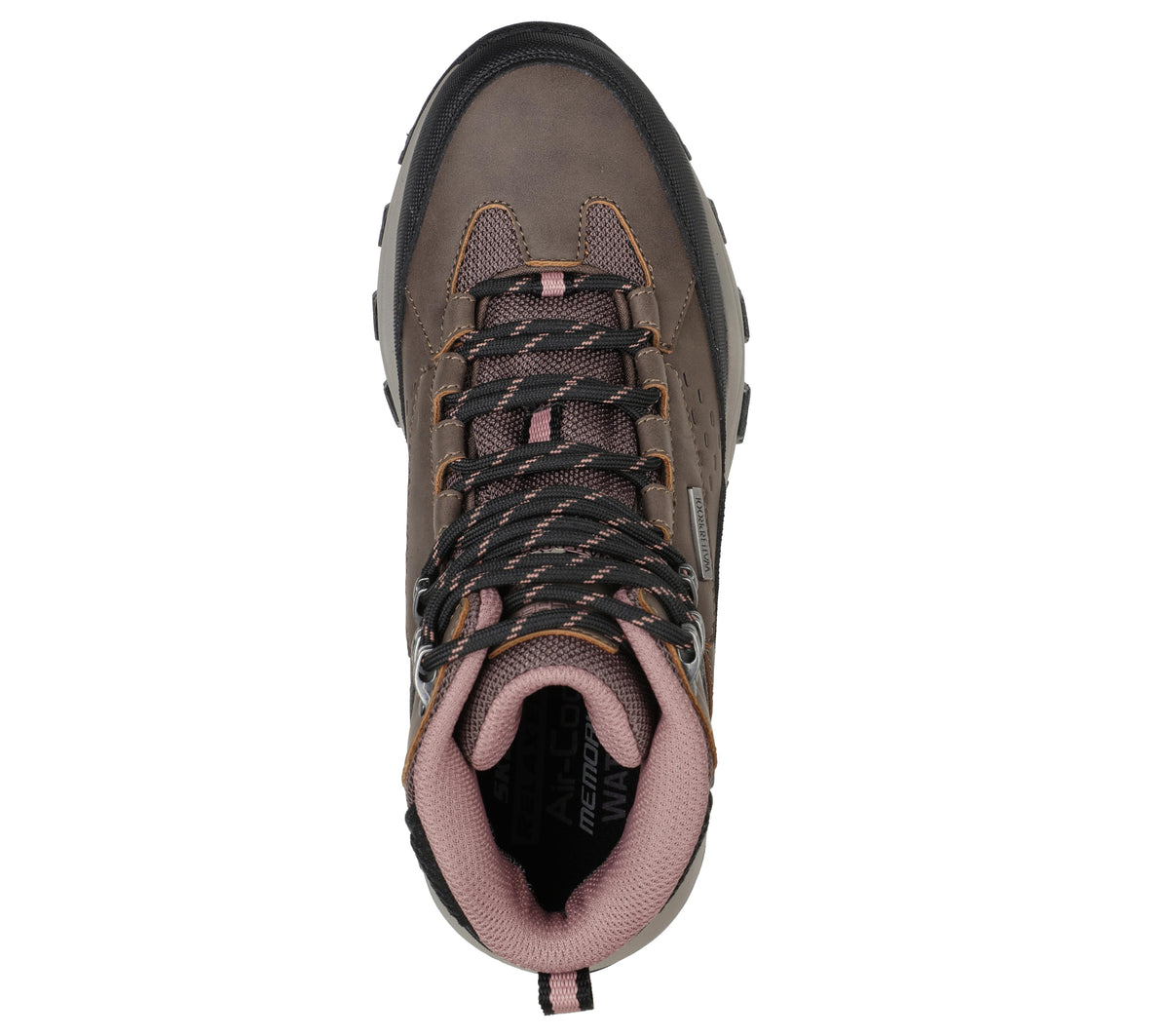 Brun vanntett damesstøvel fra Skechers