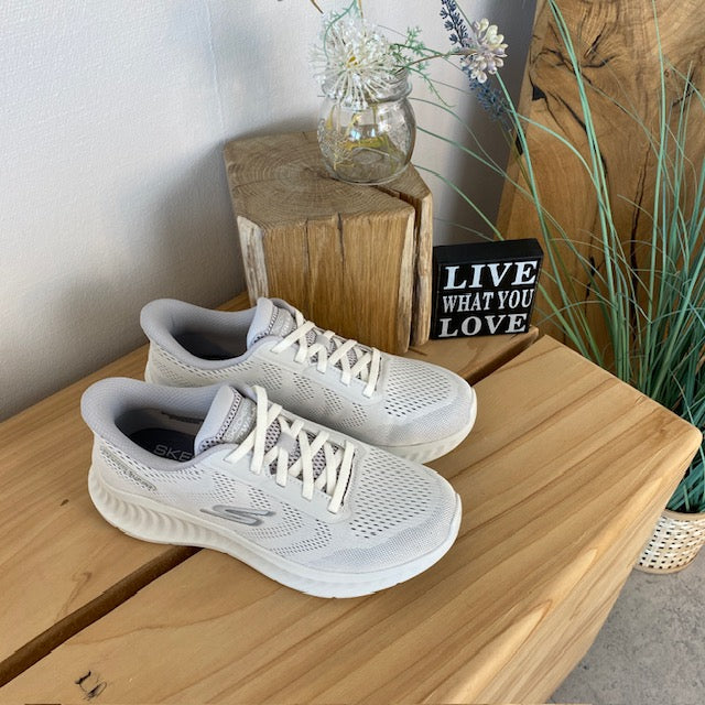 Hvite Skechers Slip-ins til herre