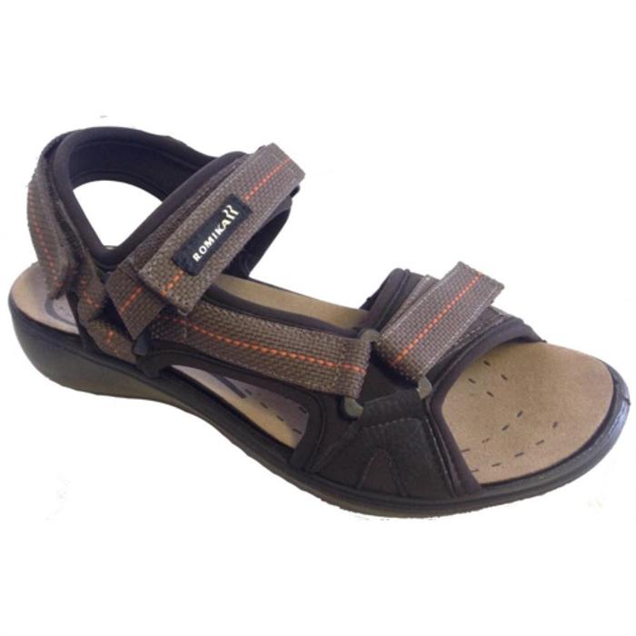 Ibiza 25 brun sandal i skinn med borrelås