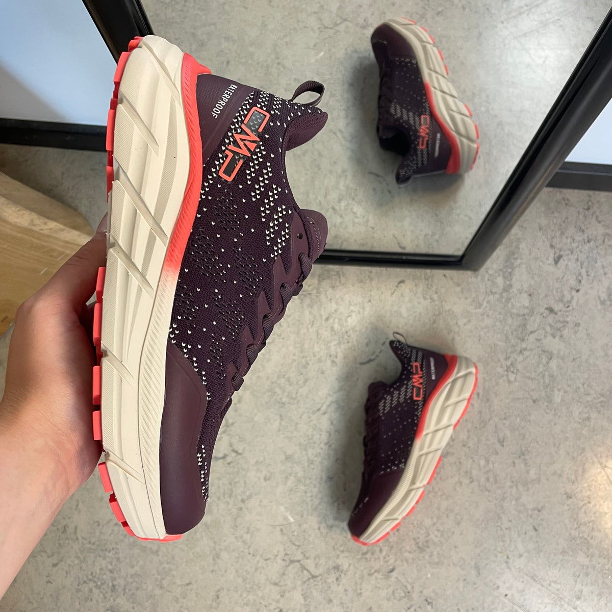 CMP Rahmsy WP – lyngfarget vanntett sneaker med støtdemping