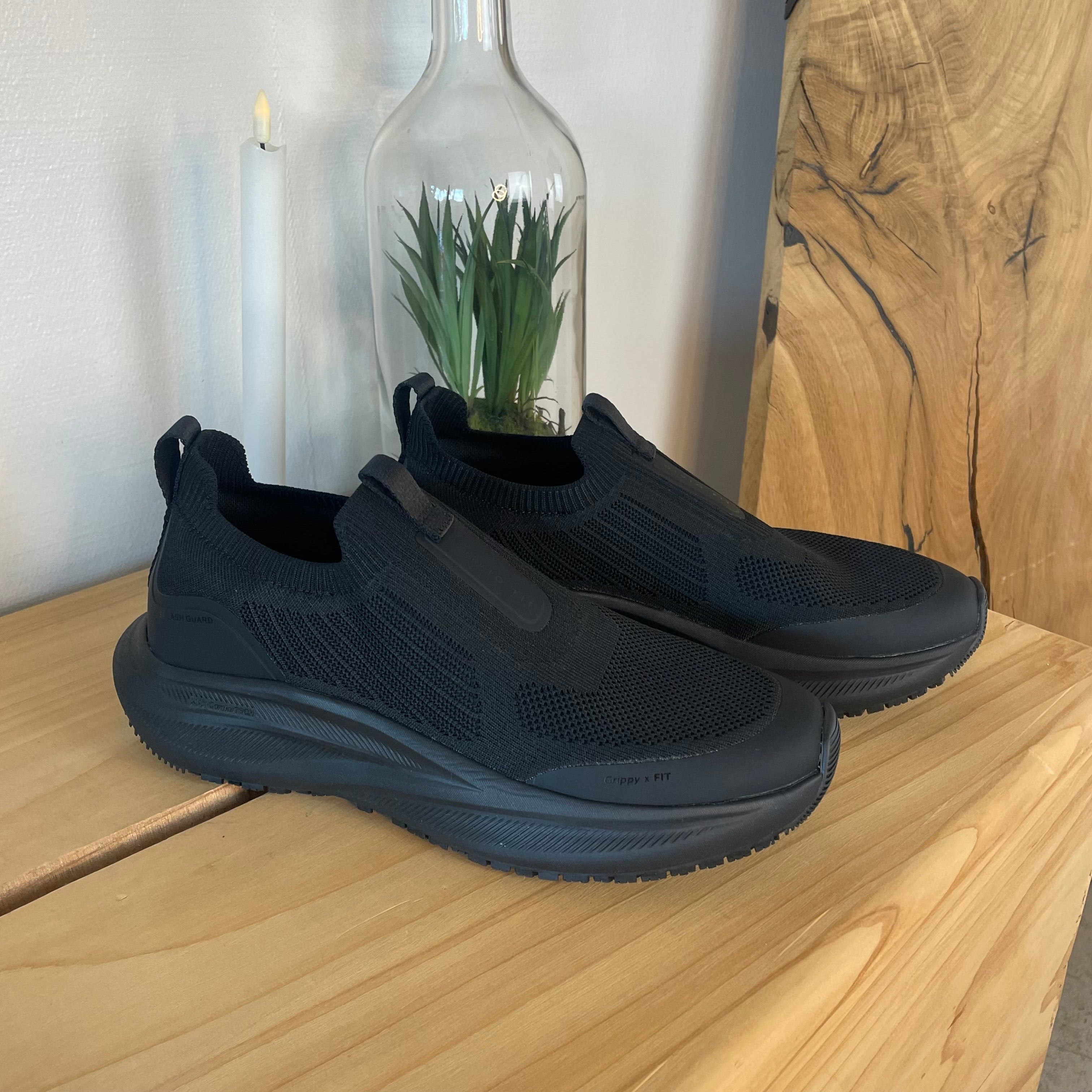 Slip-on arbeidssko med maksimal komfort og sklisikker såle