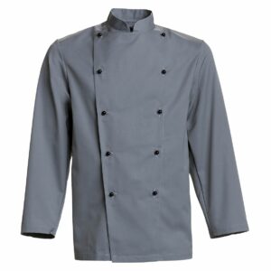 Nybo Grafit Unisex Delight kokkejakke, slitesterk, justerbar ermelengde