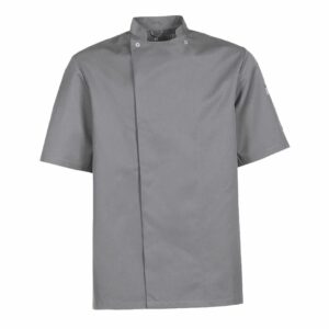 Nybo Grafit Unisex Taste Kokkejakke, kortermet, slitesterk