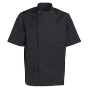 Nybo Taste unisex kokkejakke, kortermet, svart, slitesterk