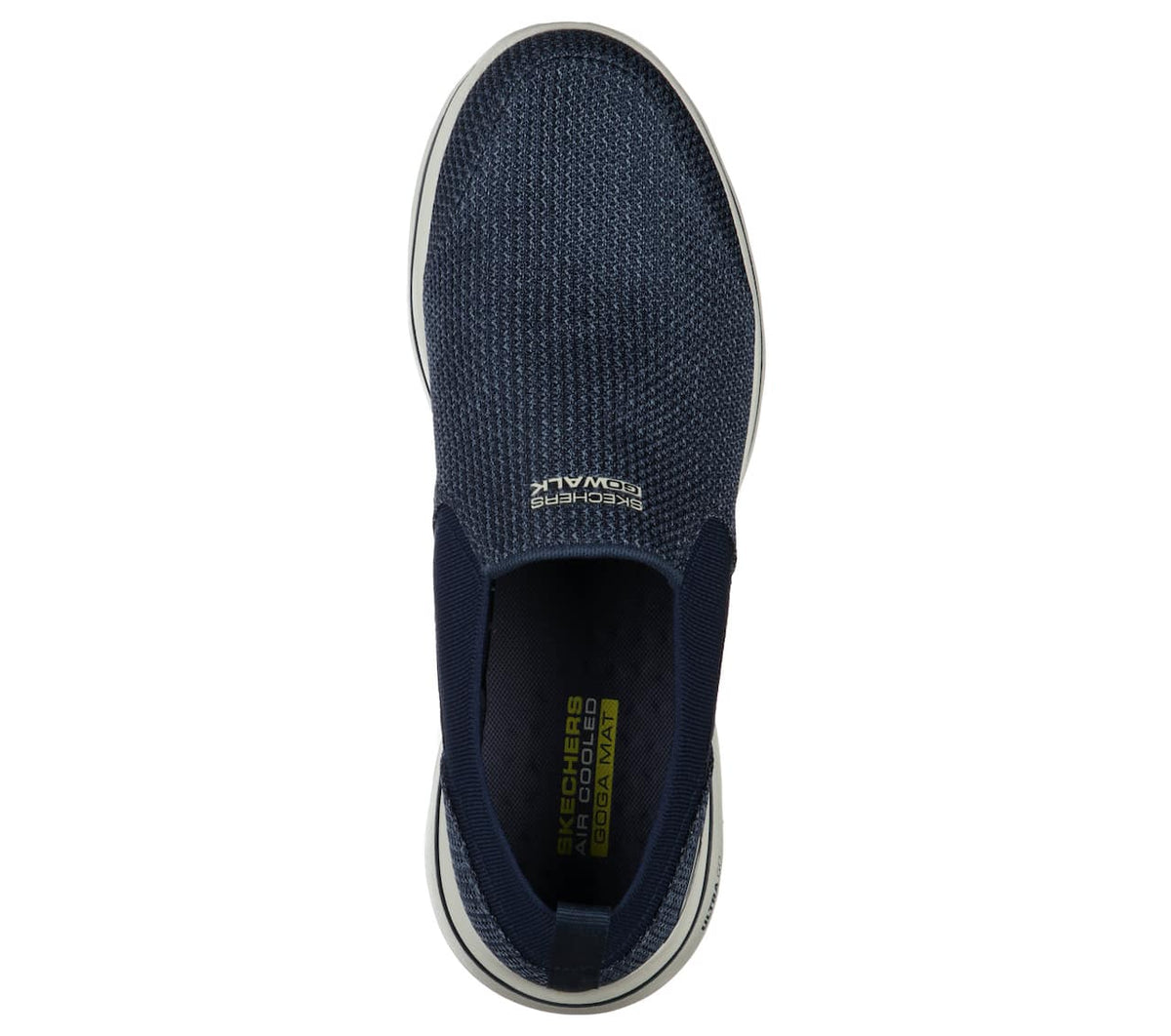 Navy hyttesko med slip-on-lukking