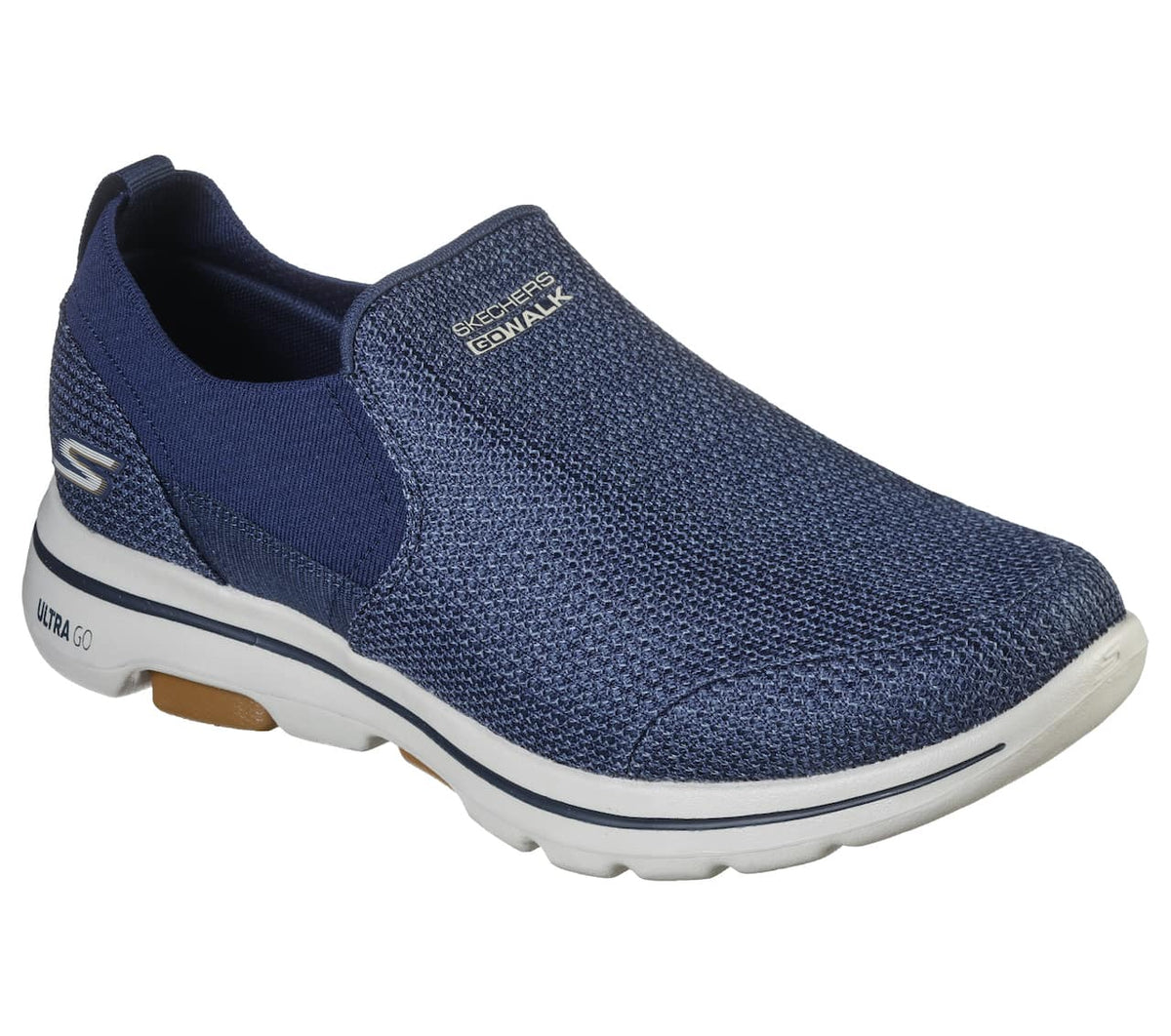 Navy hyttesko med slip-on-lukking