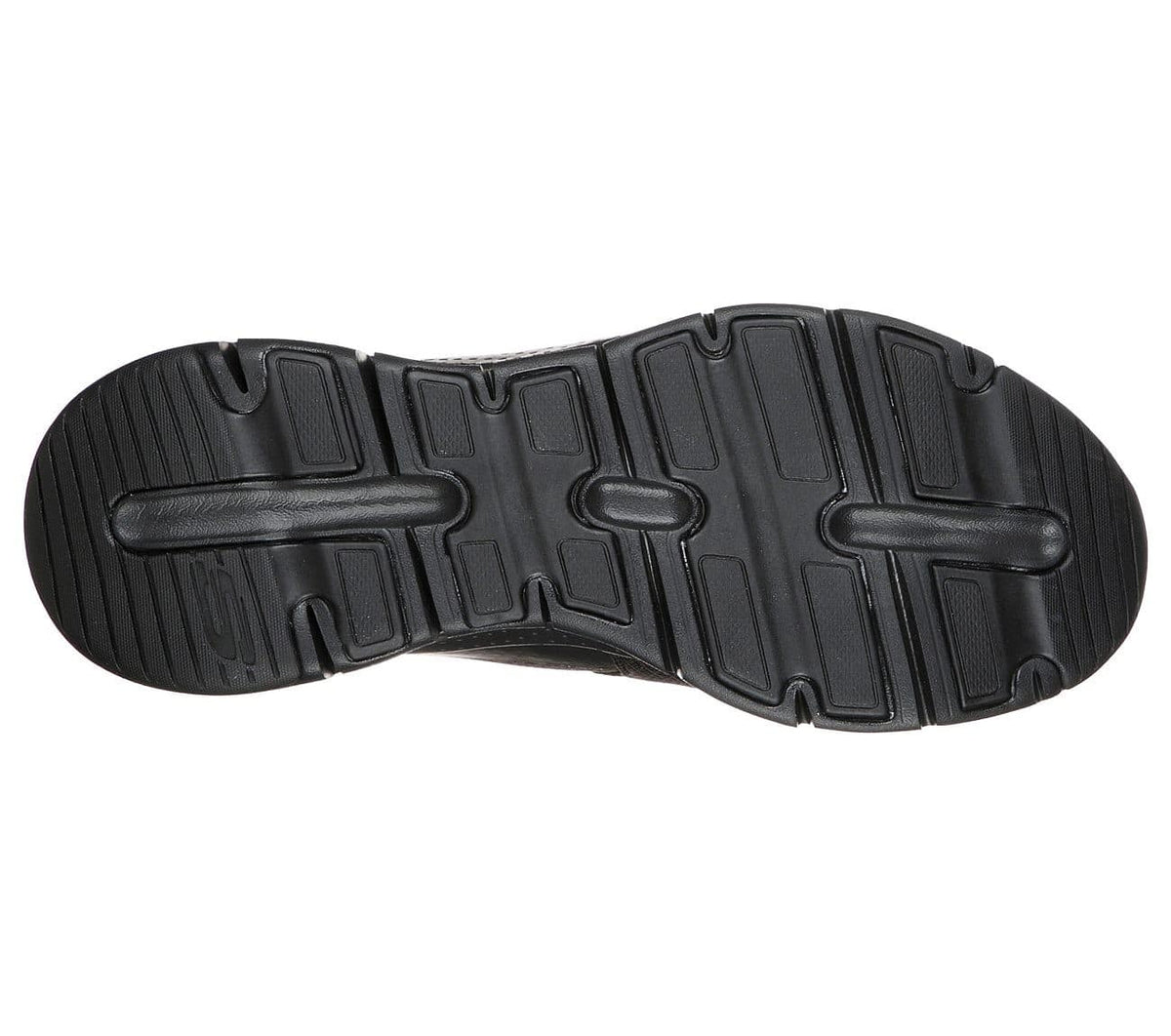 Svart bred herrehyttesko fra Skechers