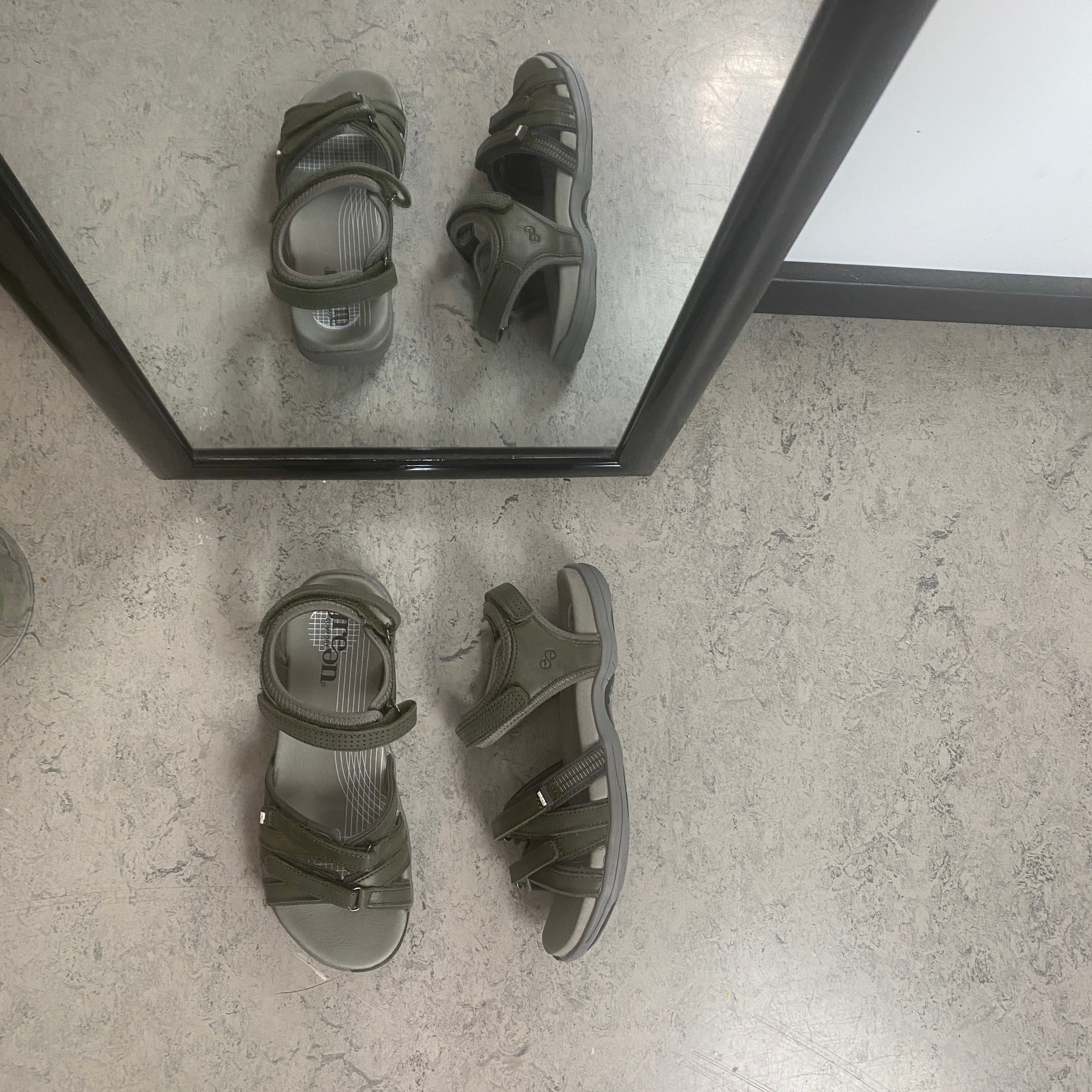 Green Comfort Corsica sandal – Olivengrønn