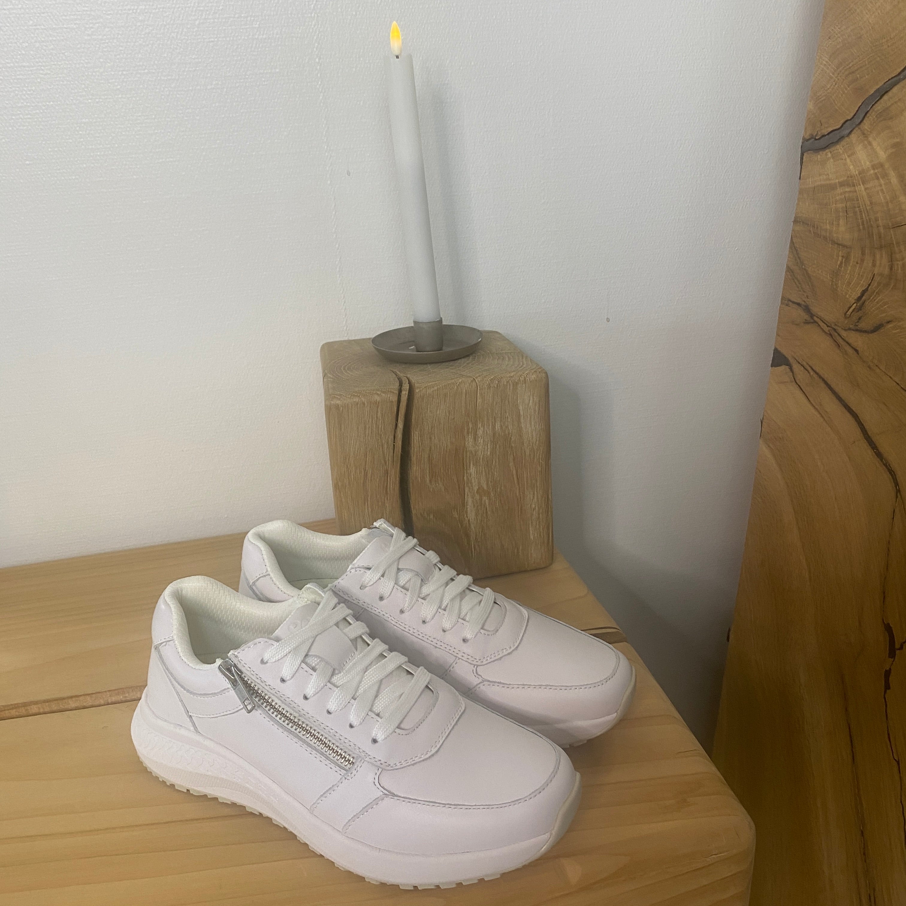 Zigga Zehra sneaker fra Green Comfort – hvit komfortsko i anilinlær