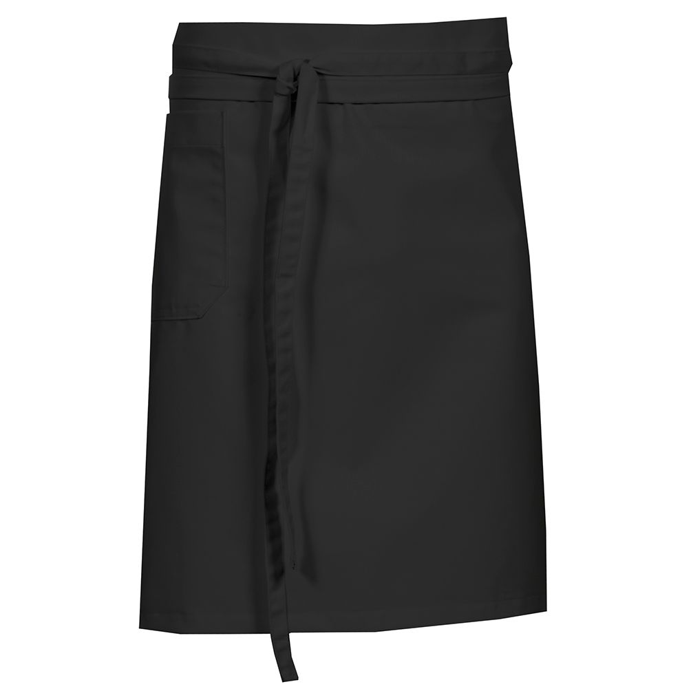 Nybo svart unisex Pick-Up-forkle med lomme og forstykke