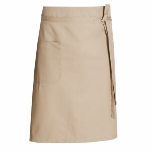 Nybo Khaki Unisex Pick-up-forkle med forstykke og lomme
