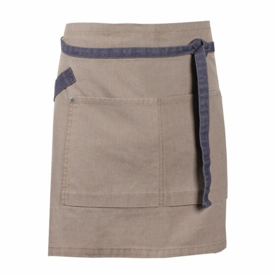 Nybo Khaki/Denimblå Unisex New Nordic-forkle, holdbart med store lommer