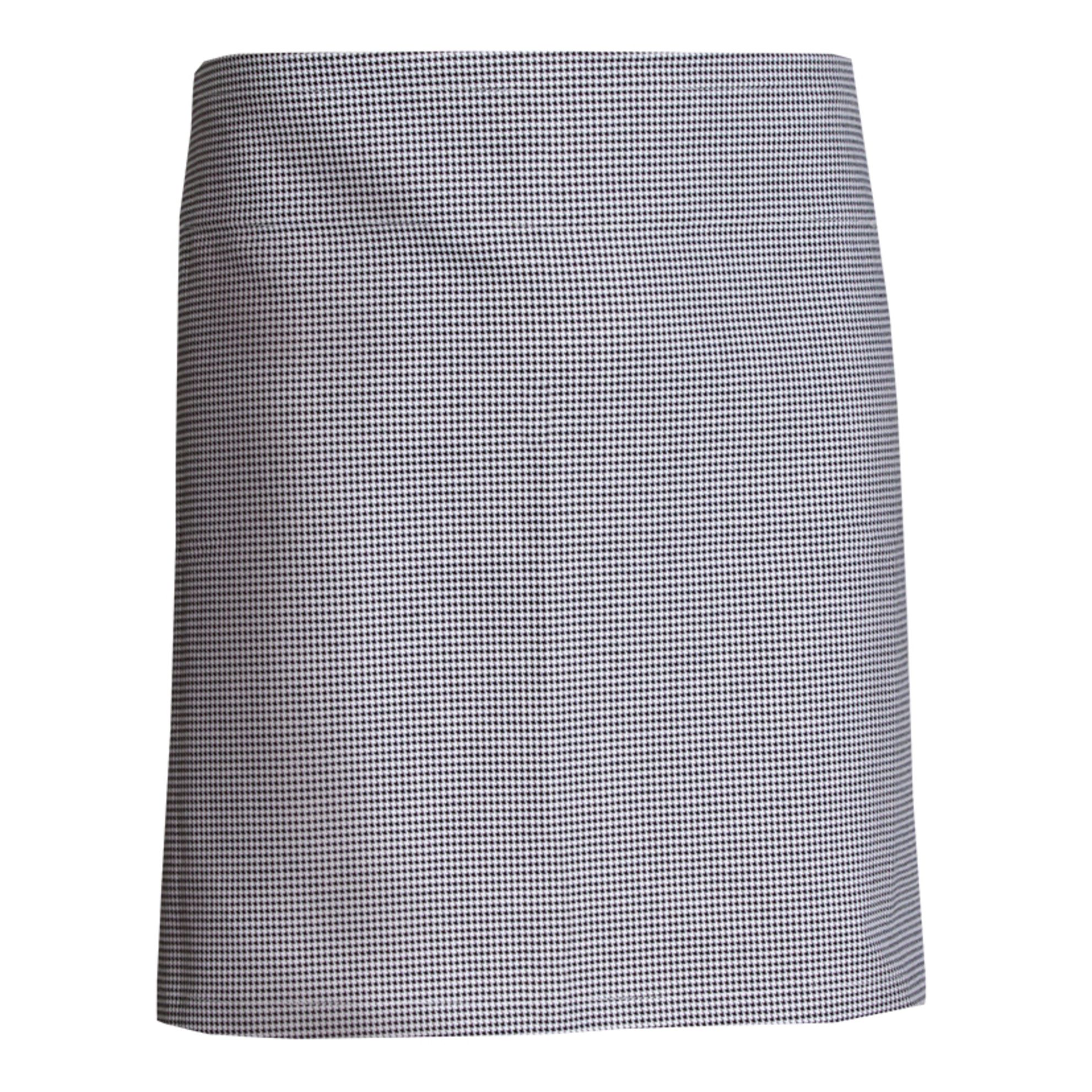 Nybo Sort-hvitt Pepita Unisex Pick-Up-forkle med bindebånd — baker- og kokkeforkle