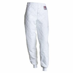 Nybo hvit unisex Clima Sport termobukser med elastikk i livet