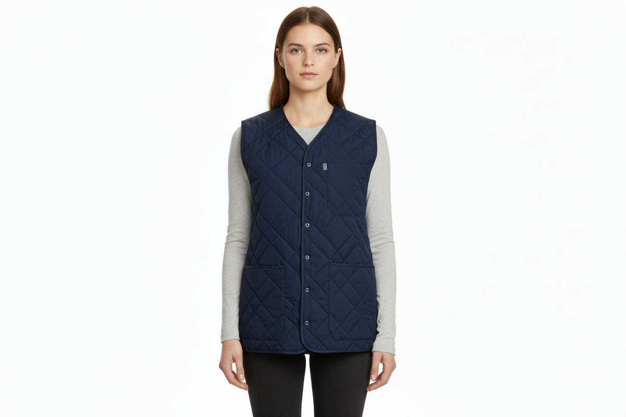Nybo Navy Unisex Clima Sport Termovest, utvendige lommer, slitesterk