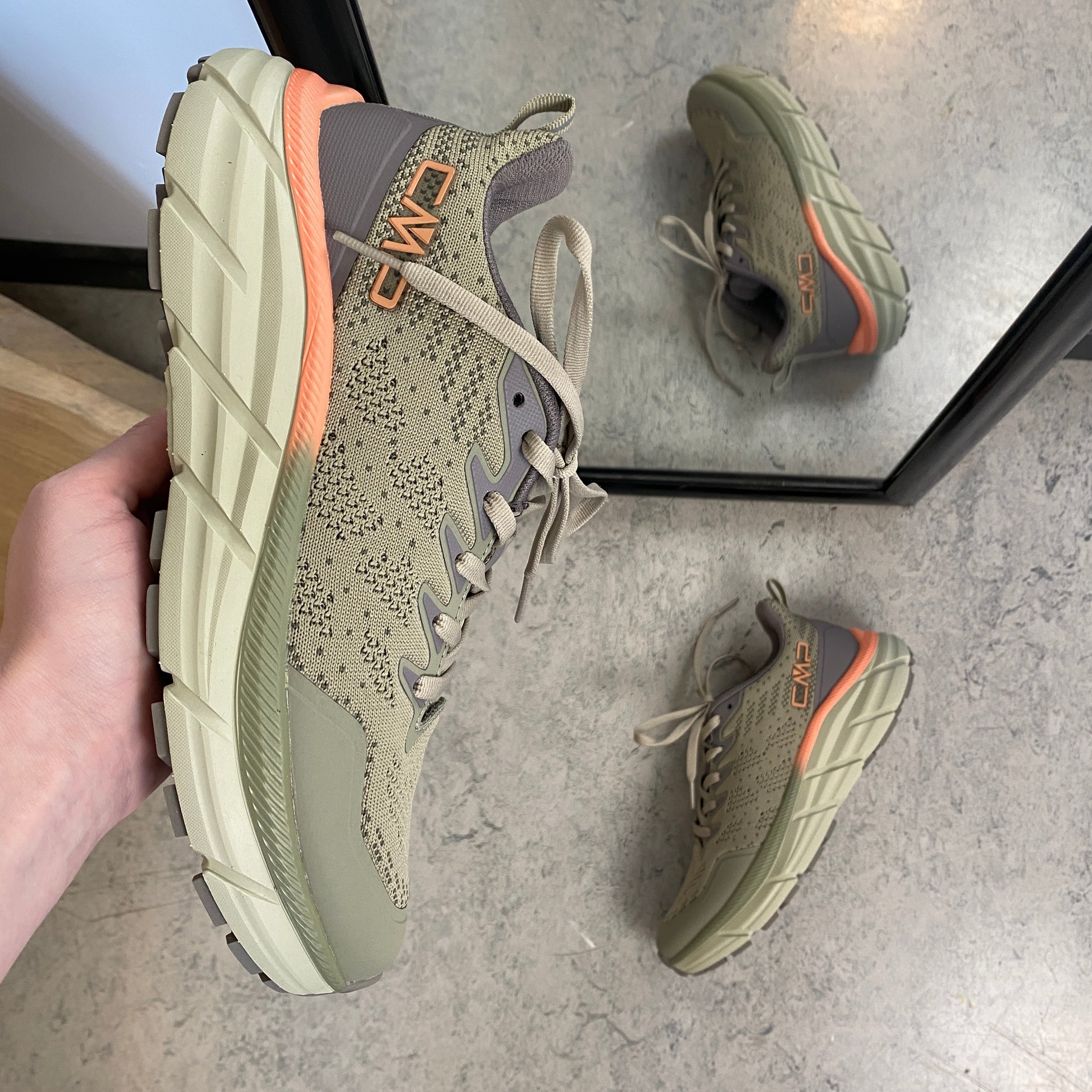 CMP Rahmsy Wmn Multifunctional Shoes – oliven med oransje detalj ved hælen