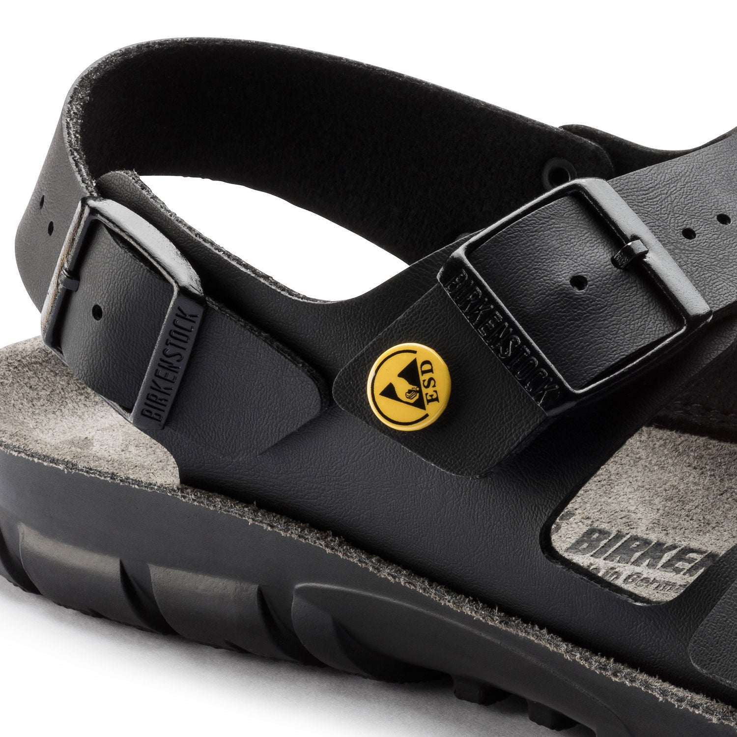 Svart Birkenstock Kano-sandal - ESD-godkjente såler