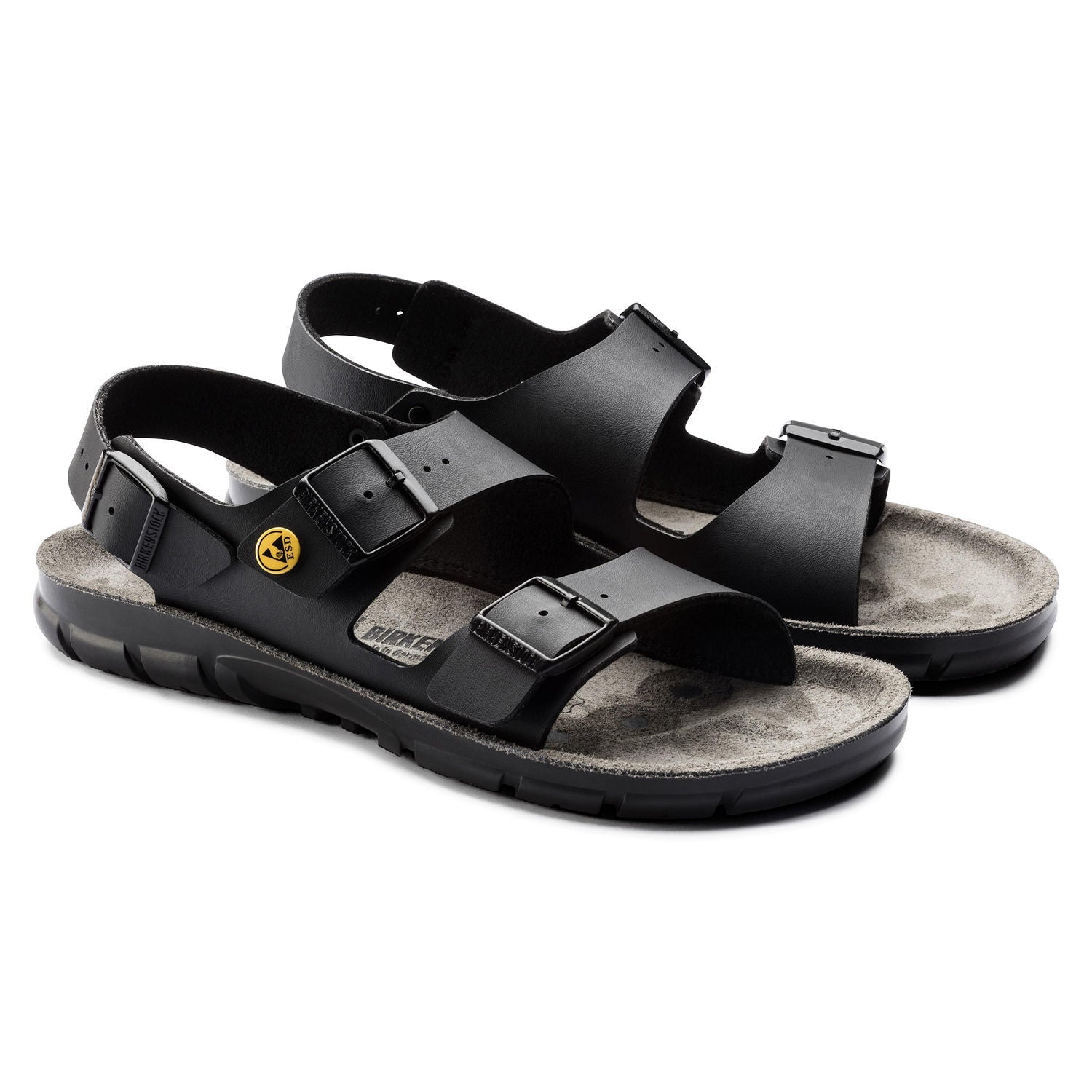 Svart Birkenstock Kano-sandal - ESD-godkjente såler
