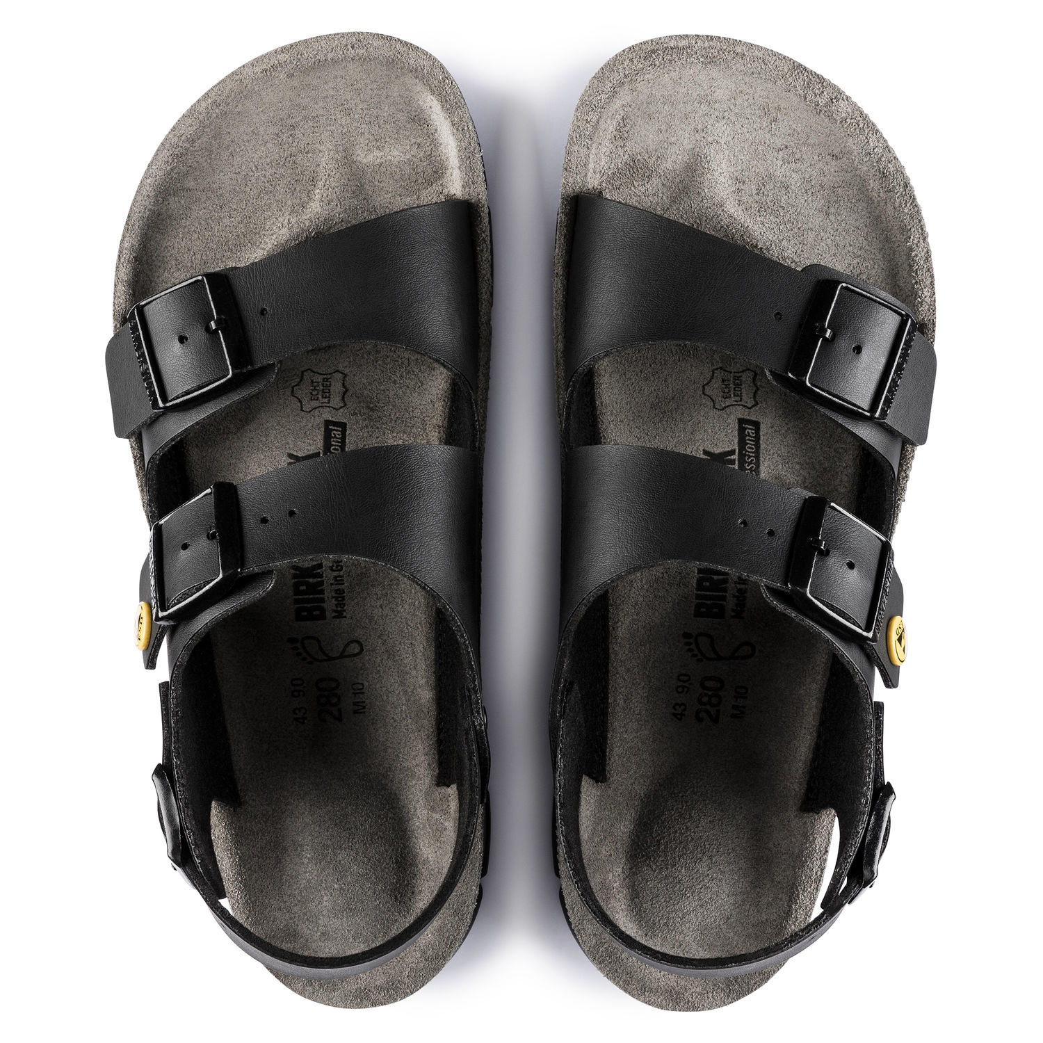 Svart Birkenstock Kano-sandal - ESD-godkjente såler