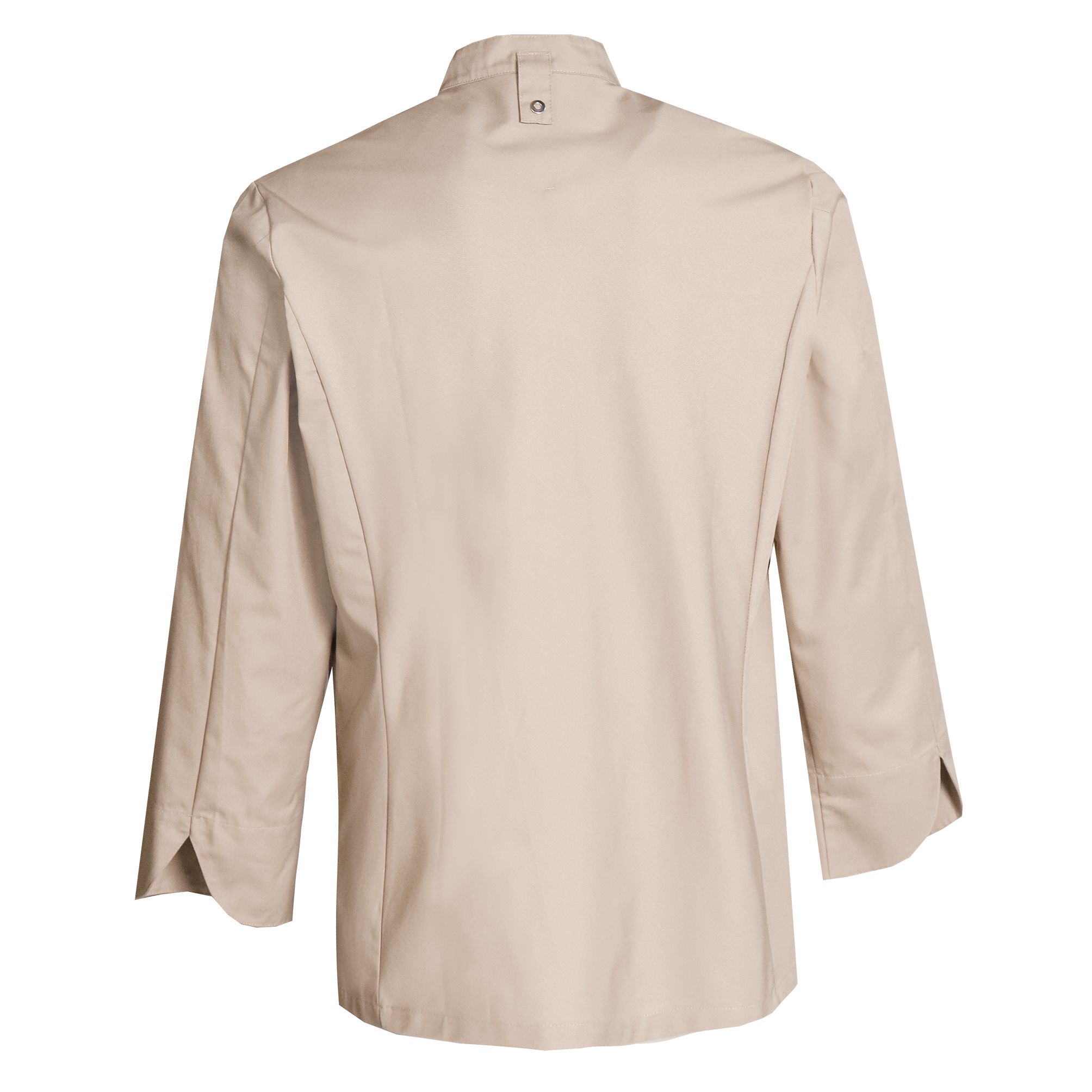 Nybo Khaki Unisex New Nordic kokkejakke, langermet, komfortabel og elastisk