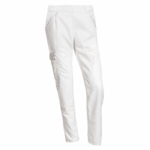 Nybo Hvite Unisex Perfect Fit Pull-on Chinos — elastisk midje og komfort