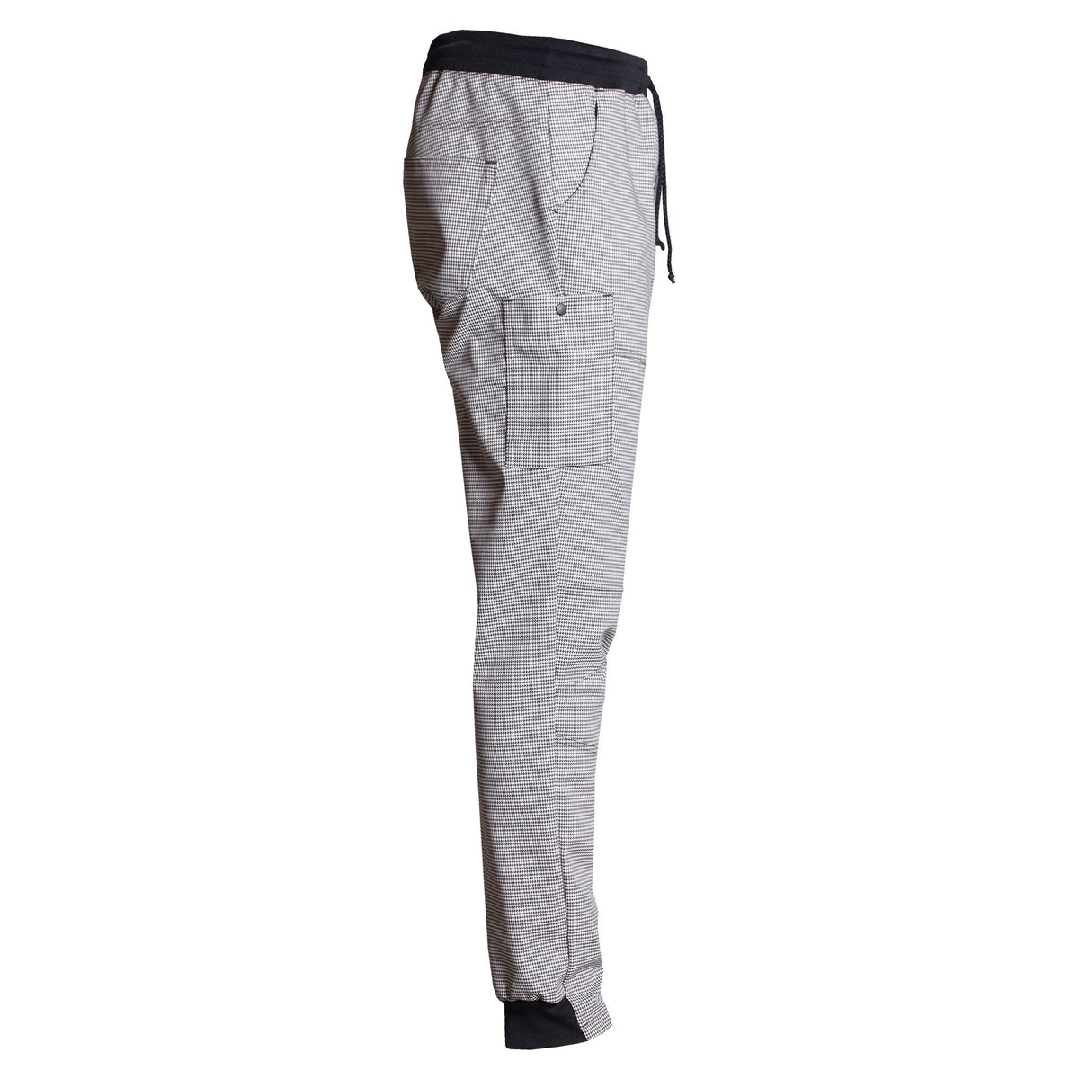 Nybo Sort-Hvit Pepita Unisex New Nordic Casual Bukse