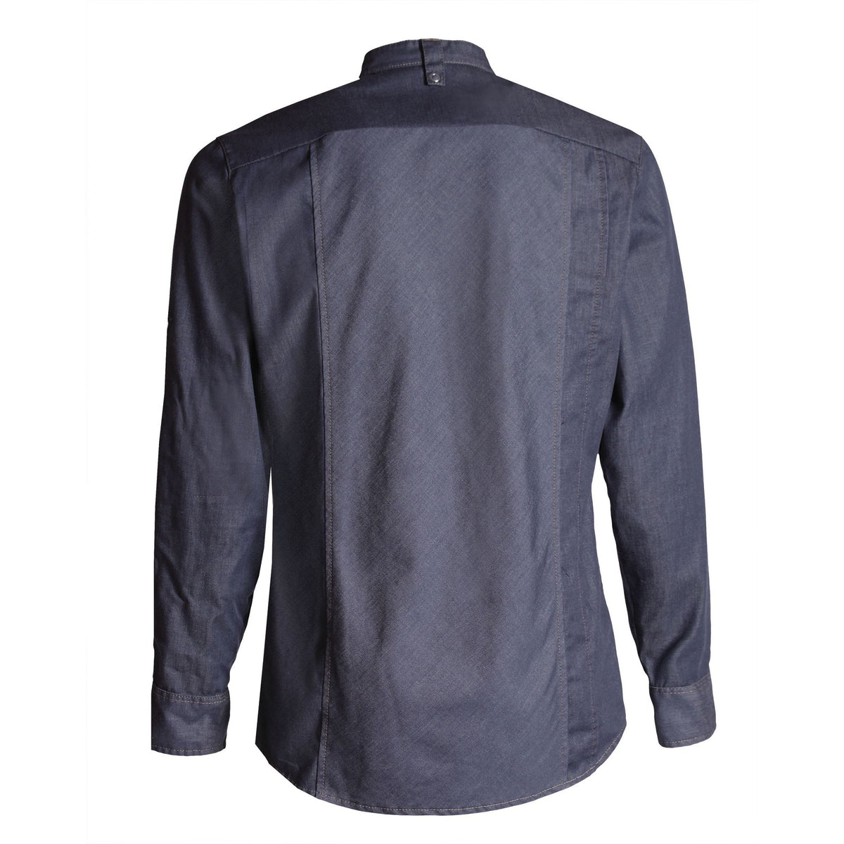 Nybo Denimblå Unisex New Nordic Gastrojakke, Lange Ermer
