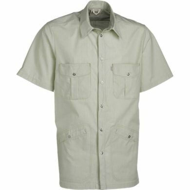 Nybo Limestripet Unisex Fresh Skjorte, Justerbar Elastikk, Slitesterk