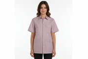 Nybo Pink Stribet Unisex Fresh Skjorte, justerbar elastikk, slitesterk