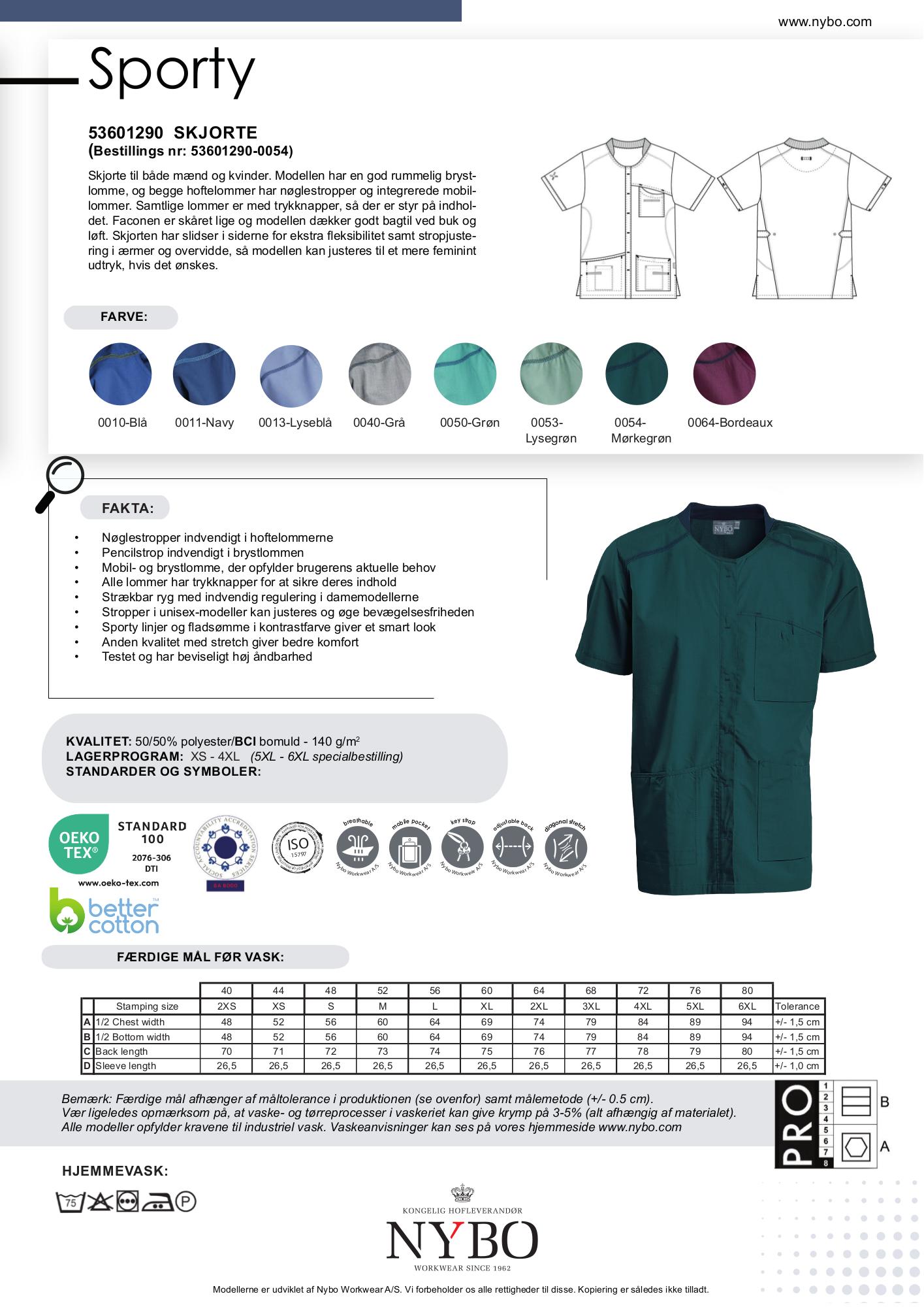 Nybo Mørkegrønn Unisex Sporty Tunika, Romslig, Sideslisser