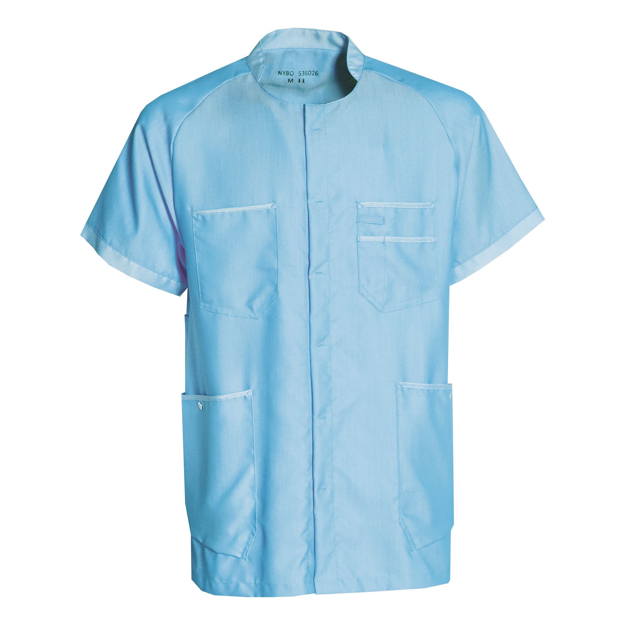 Nybo Turkis Unisex Comfort skjorte/tunika, strekkbar, pustende, justerbar