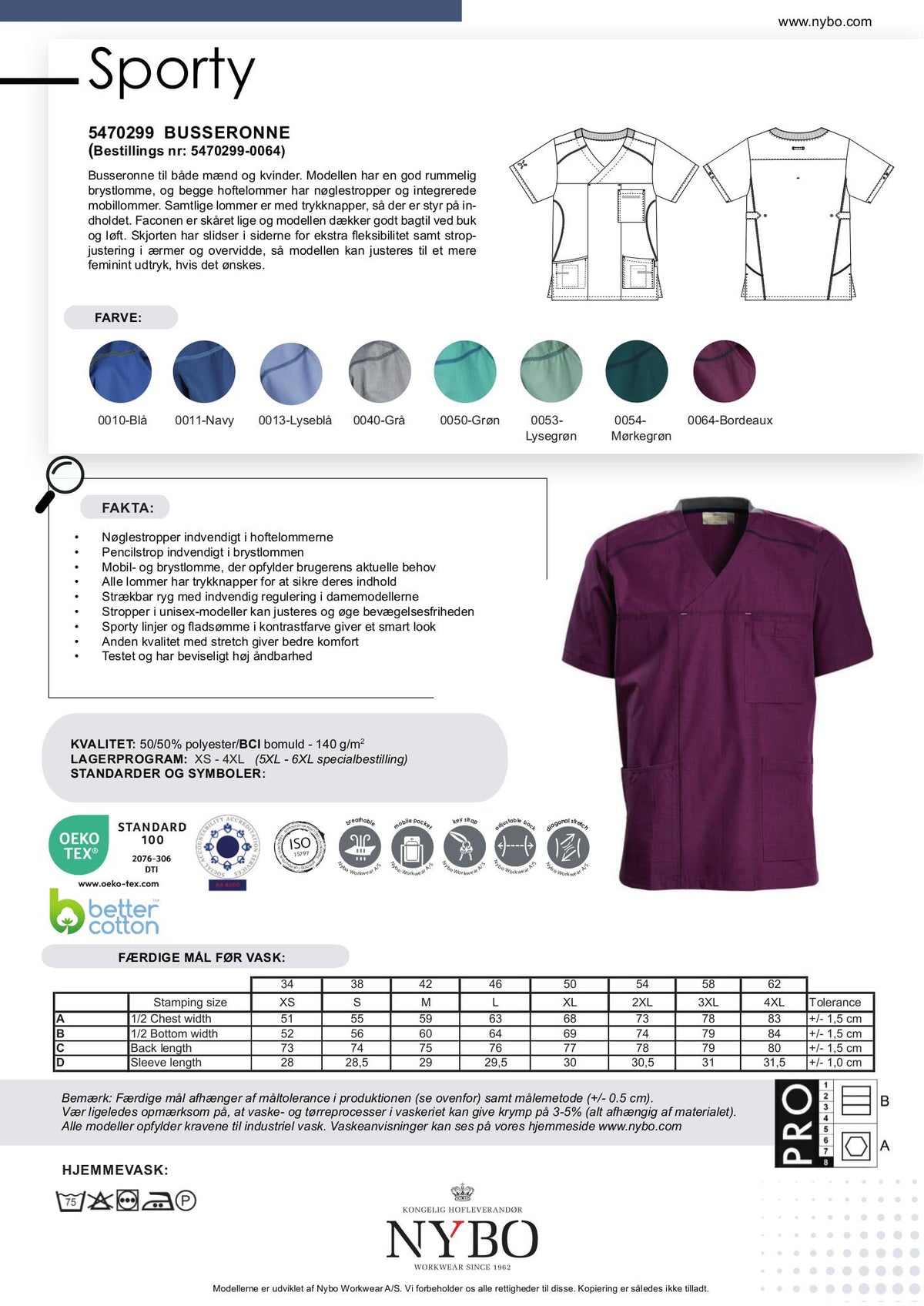 Nybo Bordeaux Unisex Sporty Busseronne