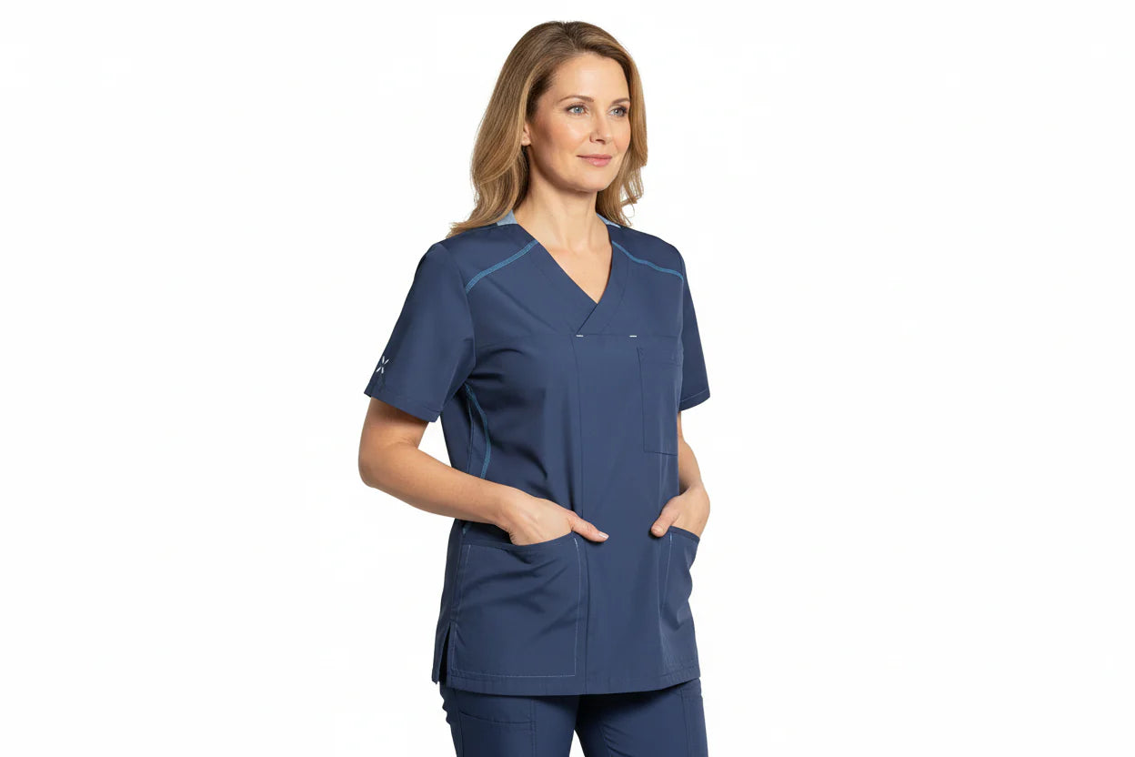 Nybo Navy unisex sporty busseronne, fleksibel og justerbar