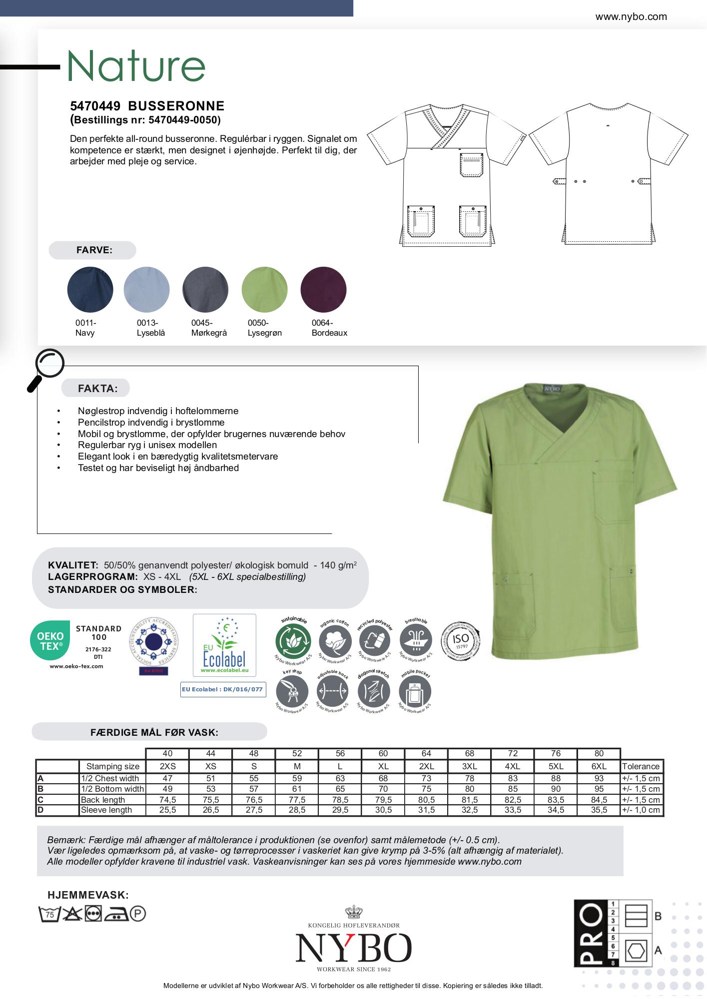 Nybo Grønn Unisex Nature Busseronne, Justerbar, Slitesterk