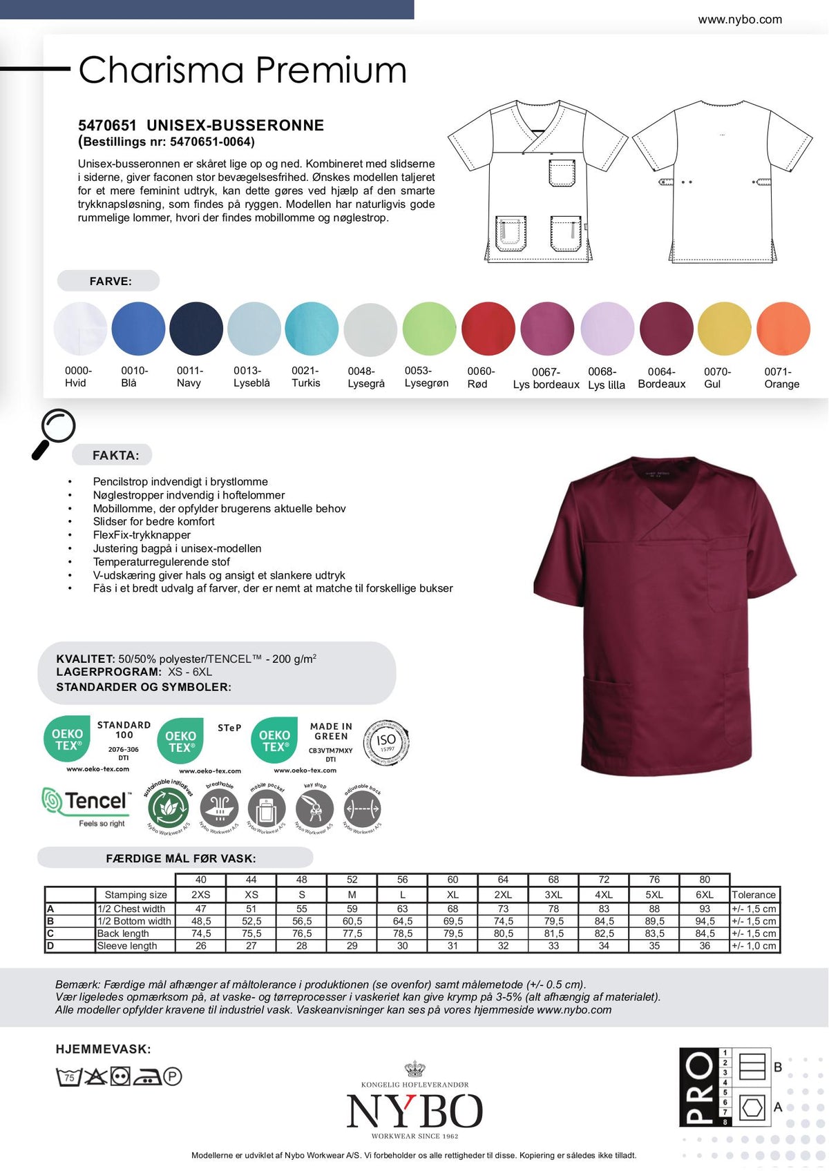 Nybo Bordeaux Unisex Charisma Premium Busseron