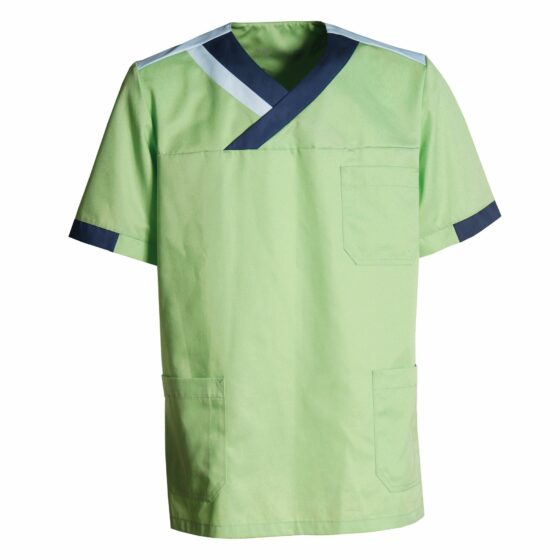 Nybo Lysegrønn/Navy/Lyseblå Unisex Nova Premium Busseronne, Lange Slisser, Komfort